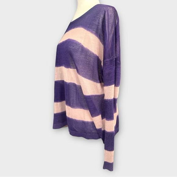 Loft - Sheer Striped Long Sleeve Top - Picture 12 of 12